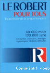 Le Robert pour tous