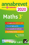 Mathmatiques 3e Annabrevet Sujets et Corrigs 2020