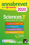 Sciences 3e Annabrevet Sujets et Corrigs 2020