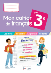 Mon cahier de franais cycle 4 / 3e