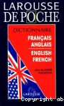 Dictionnaire Franais/Anglais - Anglais/Franais